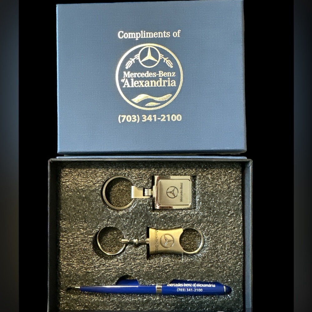 Mercedes Key Chains and Pen in Gift Box